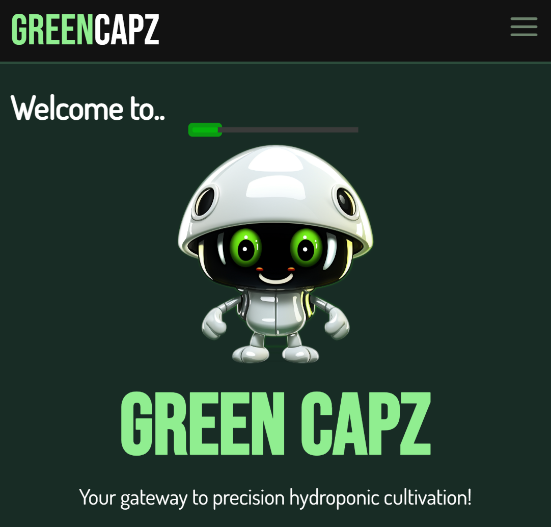 Introducing green capz a sophisticated web application crafted using